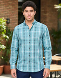 Camisa Monkey Manga Larga Cuadros Multicolor — Grey Summit