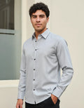 Camisa Monkey Manga Larga Lisa Gris — Titan Grey
