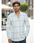 Camisa Moonkey Manga Larga Cuadros Verde — Olive Grove