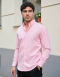 Camisa Monkey Manga Larga Lisa Rosa — Lilac Dawn