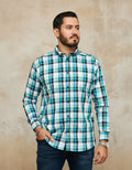Camisa Moonkey Manga Larga Cuadros Multicolor — Mosaic Ridge