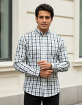 Camisa Moonkey Manga Larga Cuadros Verde — Moss Stone