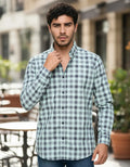 Camisa Moonkey Manga Larga Cuadros Verde — Pine Shadow
