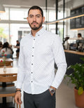 Camisa Moonkey Manga Larga Puntos Azul — Coal Ridge
