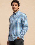 Camisa Moonkey Manga Larga Cuadros Azul — Nordic Blue