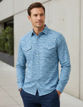 Camisa Moonkey Manga Larga Vaquera Azul Claro — Pearl Coast
