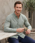 Camisa Monkey Manga Larga Cuadros Verde — Alpine Moss
