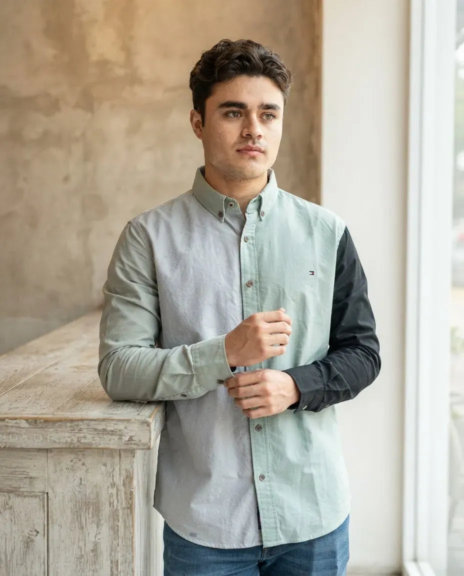 Camisa Moonkey Manga Larga Lisa Multicolor — Orchid Mist