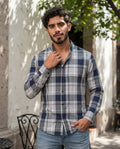 Camisa Moonkey Manga Larga Cuadros Multicolor — Truffle Dusk