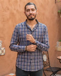 Camisa Moonkey Manga Larga Cuadros Multicolor — Sienna Clay