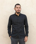 Camisa Moonkey Manga Larga Figuras Negro — Iron Mist