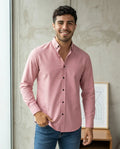 Camisa Moonkey Manga Larga Lisa Rosa — Peony Dusk